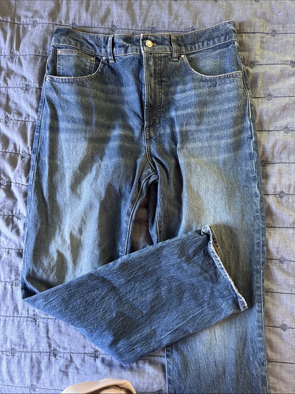 Madewell longline  Straight-Leg Indigo Denim Jeans